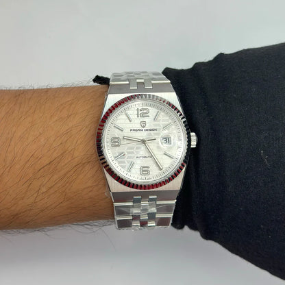 Reloj Automático PAGANI DESIGN Inspiración Land-Dweller Plata White (PDYS027)