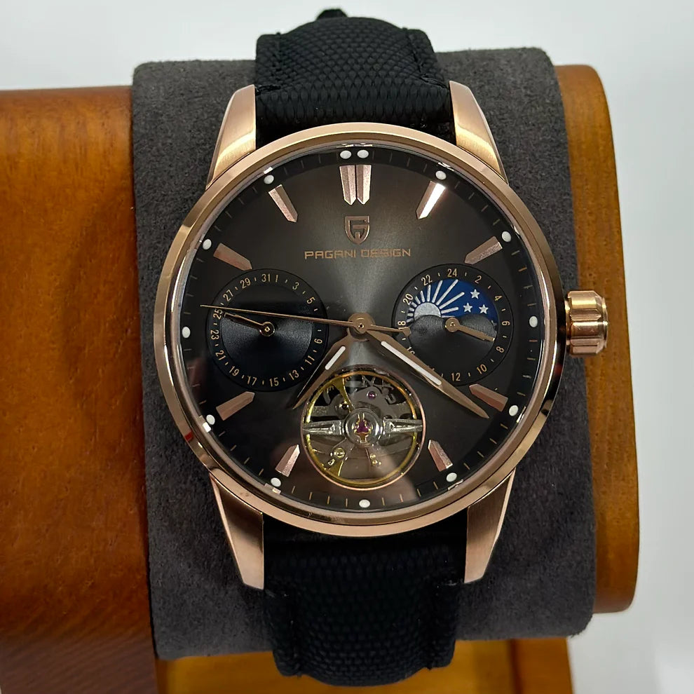 Reloj Automático PAGANI DESIGN Imperial Aurora Rose Black (PDYS021)