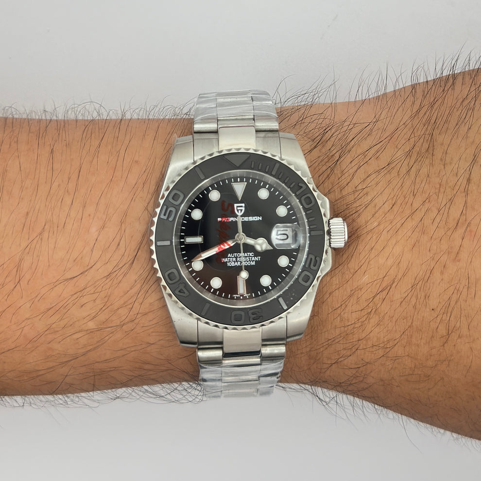 Reloj Automático PAGANI DESIGN Yacht-Master Steel Black (PD1651)