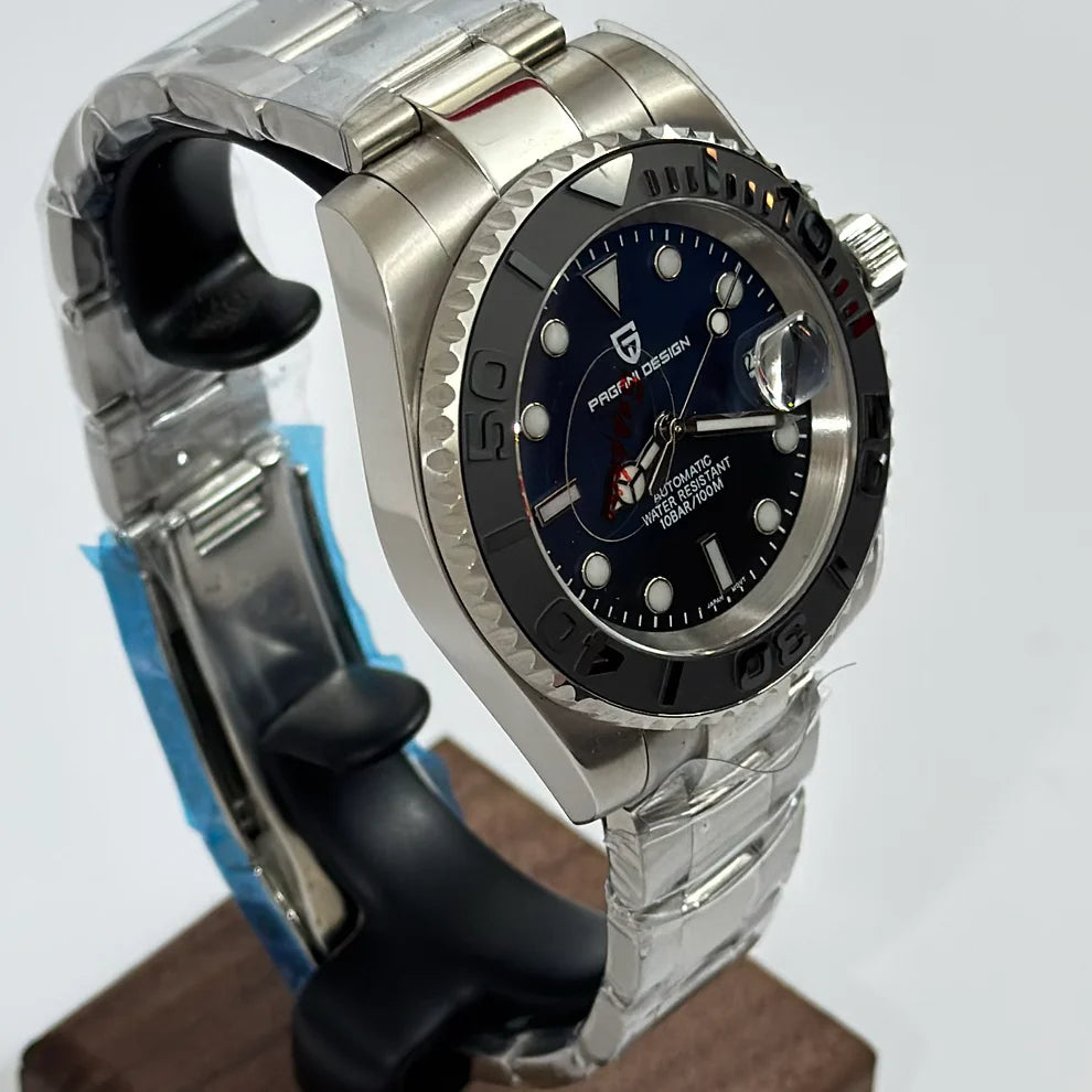Reloj Automático PAGANI DESIGN Yacht-Master Steel Black Blue (PD1651)