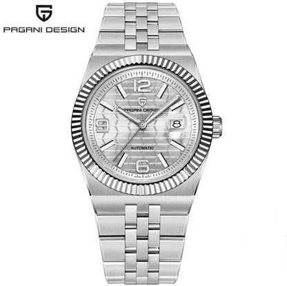 Reloj Automático PAGANI DESIGN Inspiración Land-Dweller Plata White (PDYS027)